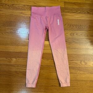 Gymshark Adapt Ombré Pink Gradient Seamless Leggings - Size Est. XS/S